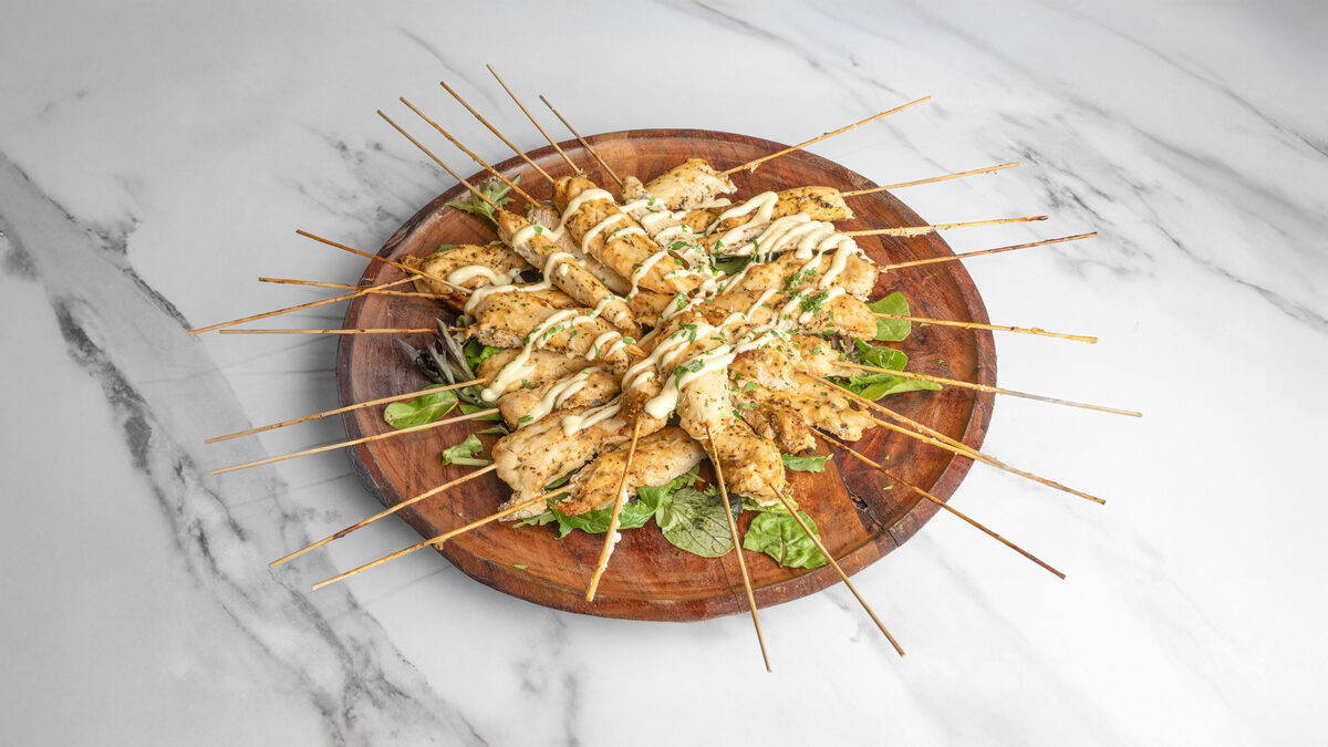 Chicken tender skewers